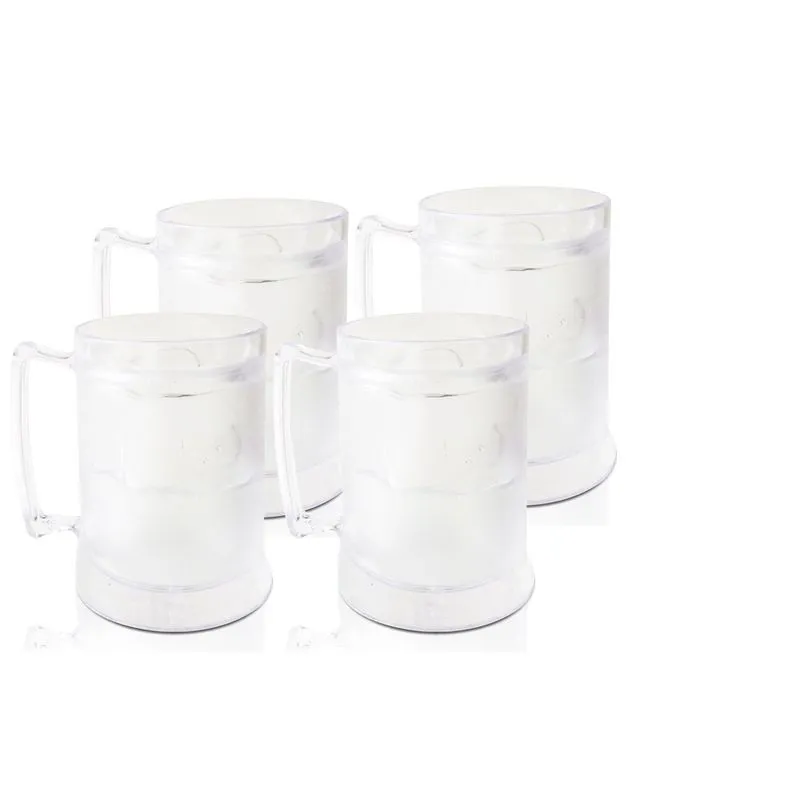Jogo de Caneca Gel Acrilico ps com 4 peças - KrystalON Copos