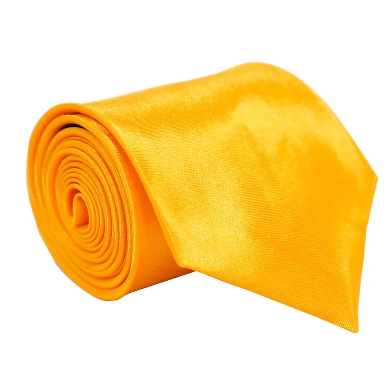 Gravata Masculina Lisa Classic Laranja