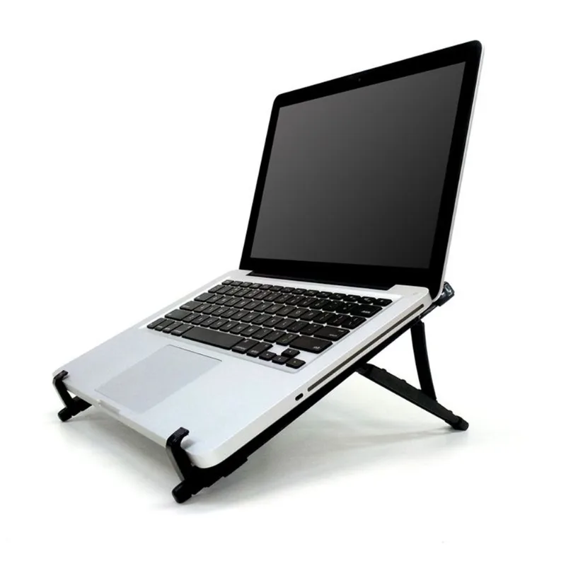 Suporte Regulável Para Notebook Em Abs Preto Reliza Atende Nr17