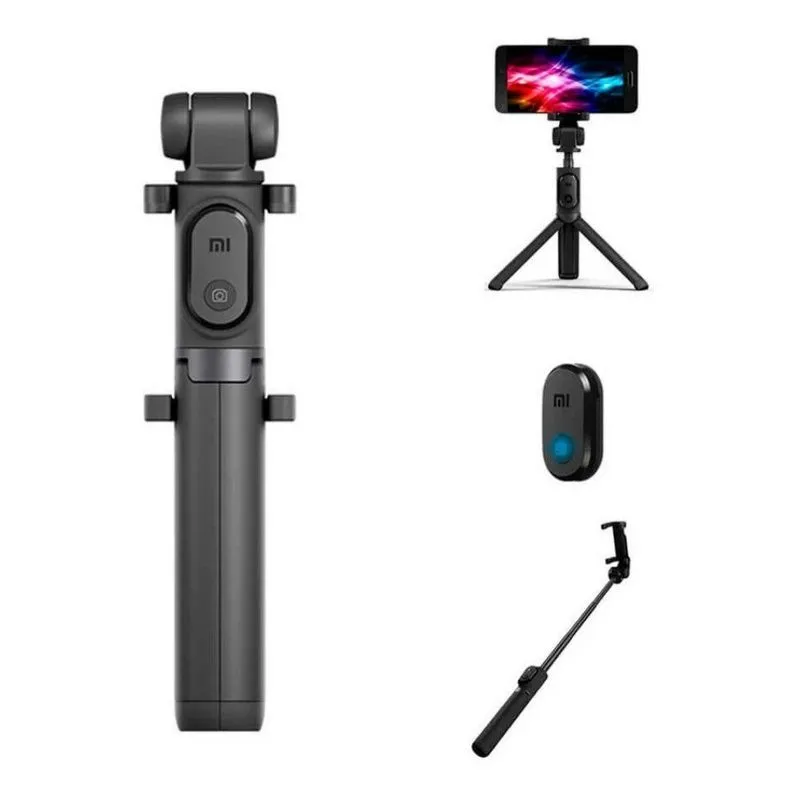 Bastão De Selfie Retrátil Tripé Mi Selfie Stick Tripod Preto