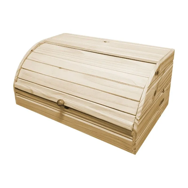 Porta Pão Com Tampa Retrátil Pinus