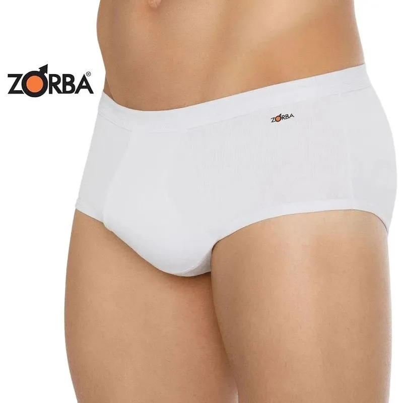 6 Cueca Zorba Masculina Adulto 100% Algodão Abertura Intima