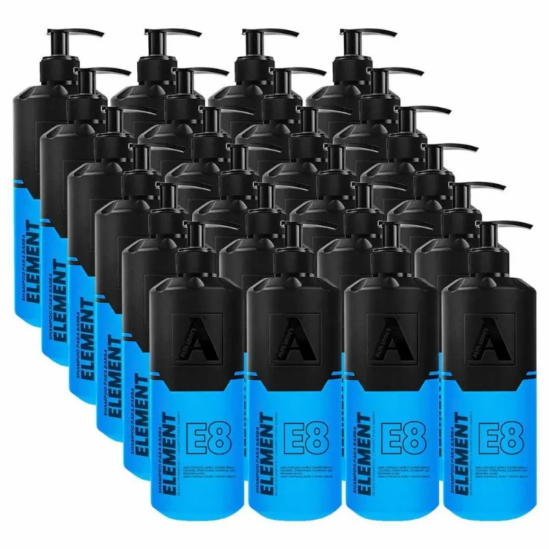 Kit 24x Shampoo Para Barba Element E8 200ml Alfa Look's
