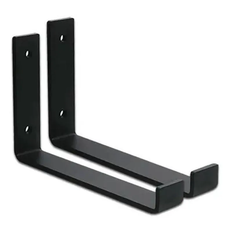 Mão Francesa Invertida 25cm Ferro Industrial Suporte Kit 2pç
