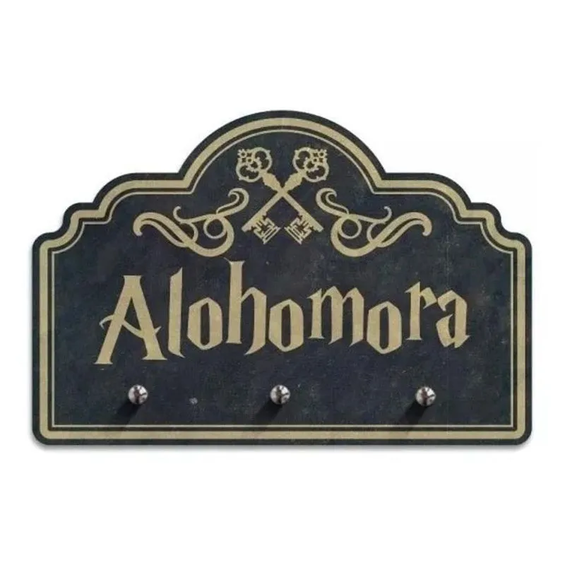 Porta Chaves Alohomora Harry Potter Cor Branco
