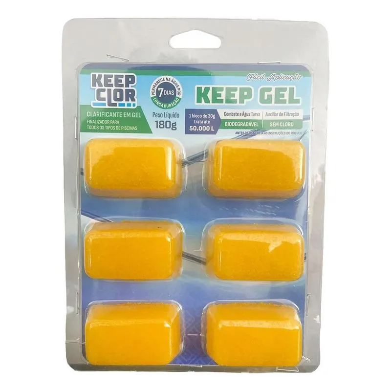 3x Clarificante Finalizador Keepclor Pastilha Em Gel 180g