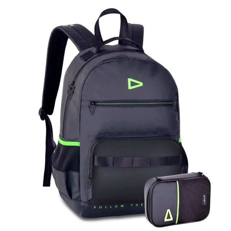 Kit Mochila Costas 17,5 Loud Oficial Gamer Estojo Escolar