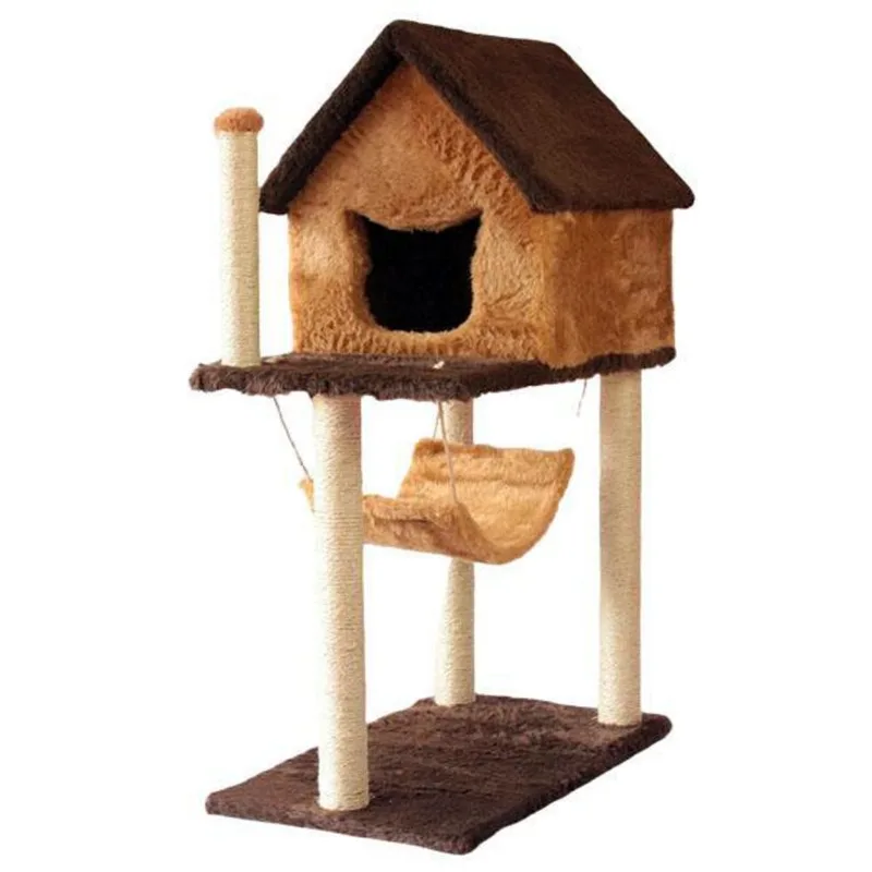 Arranhador Para Gatos Casinha E Rede.