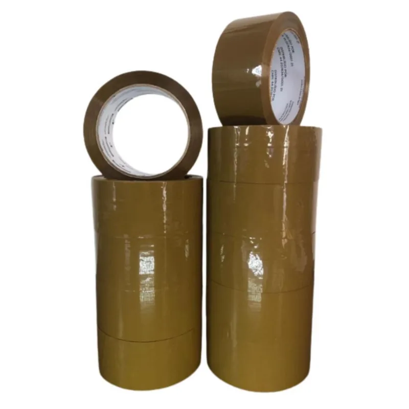 Kit 10 Fita Durex Larga Adesiva 45Mm X 100M Marrom -10 Rolos