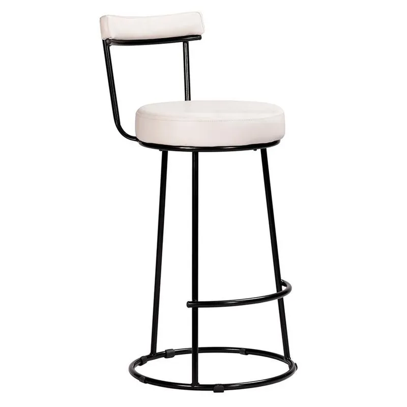 Banqueta Miami 96cm Couríssimo Branco - Salaone