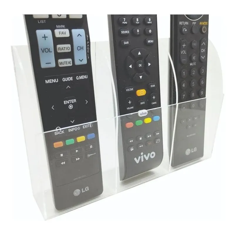 Porta Controle Remoto De Parede Suporte Controle Acrílico