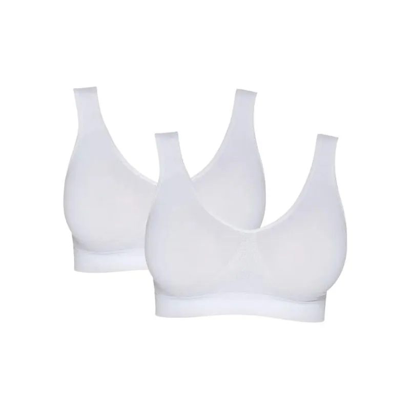 Kit Com 2 Top Hanes De Academia Sem Bojo Liso Feminino