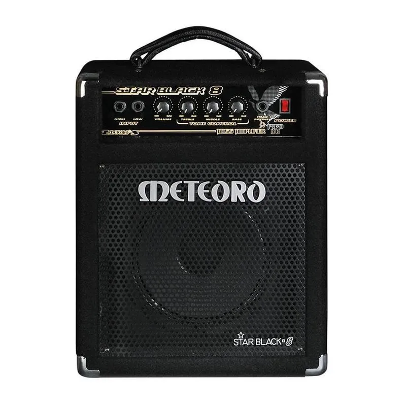 Amp Contrabaixo Star Black 8 Meteoro 30w Rms 8 Preto