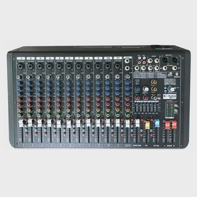 Mesa de som k-audio MP1210 12 canais