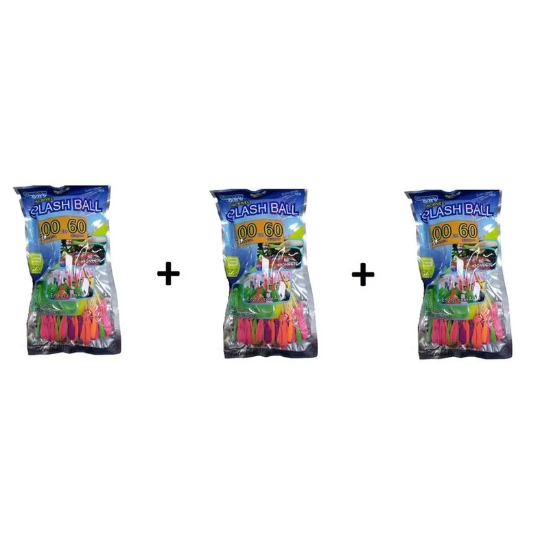 3 pacotes de Splash Ball Bexigas Balão p/ Encher De Água