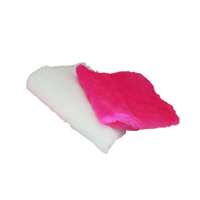 Kit 2 Tapetes Pelúcia p/ Manicure Unhas Fundo De Foto rosa pink/ branco