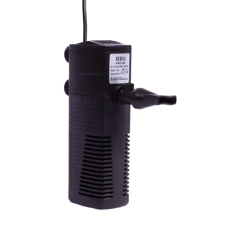 Filtro Submerso Com Bomba Aquário Hbo 280l/h 5.5w Bivolt
