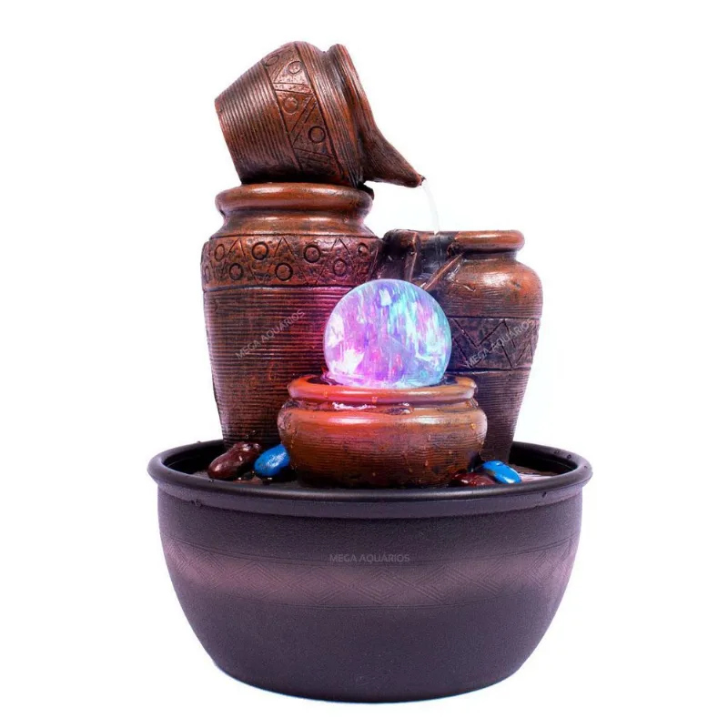 Fonte De Água Decorativa Com Led Bivolt Yang 1913-01