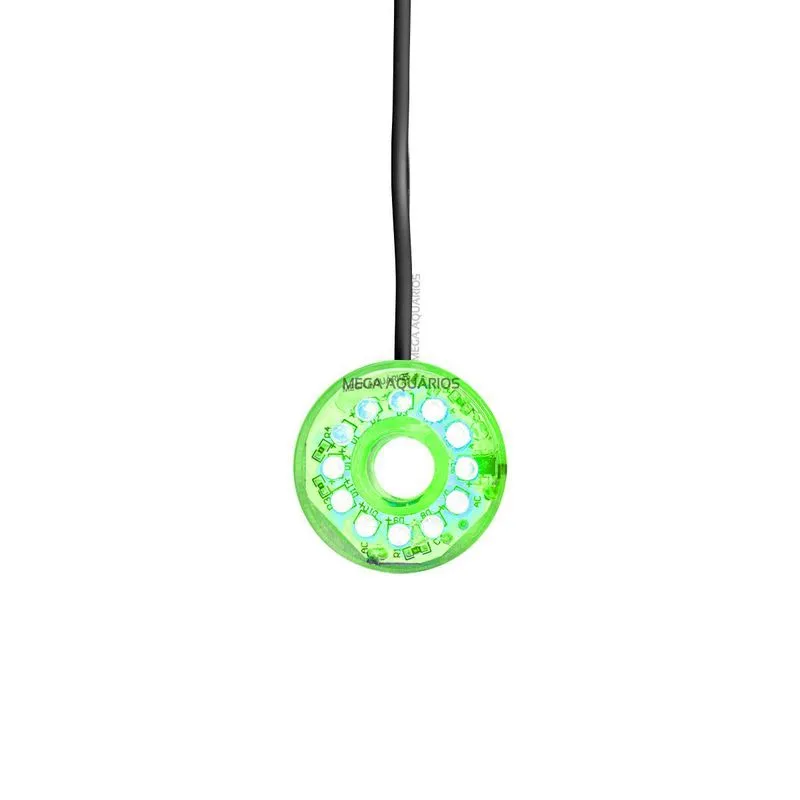 Enfeite Aquário Anel Luzinha Led Decorativo Colorido Ymag
