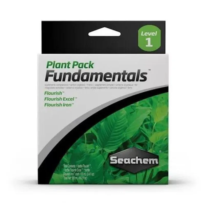 Kit Seachem Aquário Plantado Fundamental Plant Pack 3x 100ml