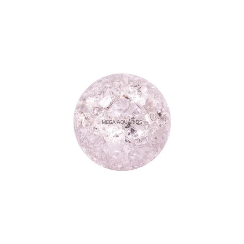 Bola Bolinha Esfera Vidro Cristal Giratória Fonte Água 5cm