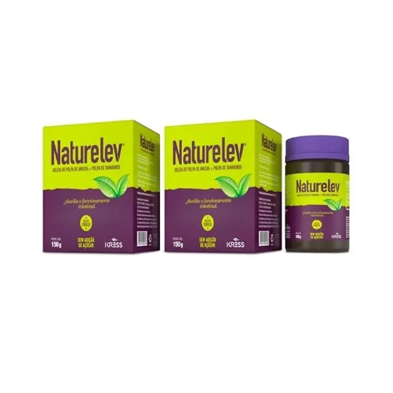 Geléia Naturelev Ameixa Fibras 300g Kit C/2