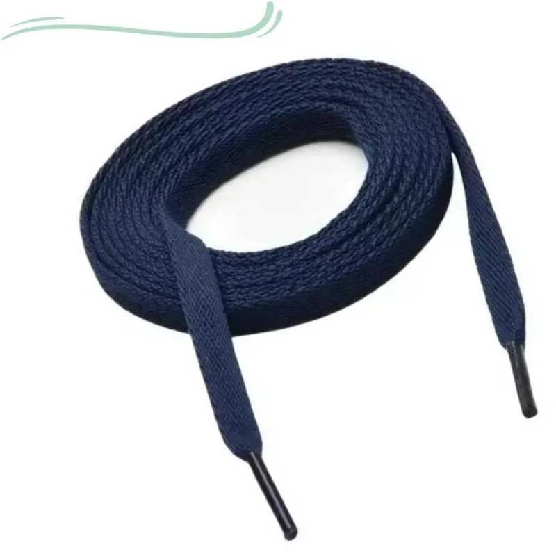 Par De Cadarço Azul Marinho Poliéster Achatado 120cm Top