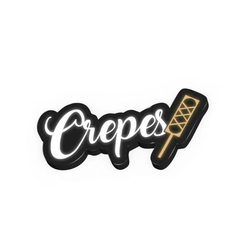 Letreiro Luminoso Crepes
