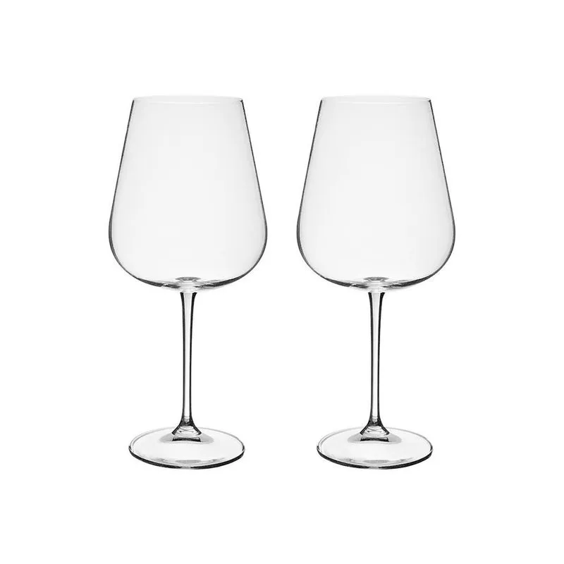 Taça De Cristal Bohemia Para Vinho 670 Ml Ardea 2 Peças