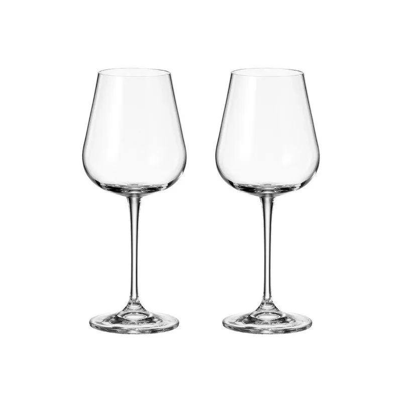 Taça De Cristal Bohemia Vinho Branco 450 Ml Ardea 2 Peças