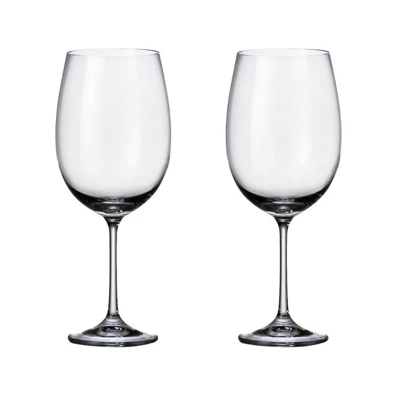 Jogo 2 Taças Cristal Vinho Bourgogne 640 Ml Milvus Bohemia