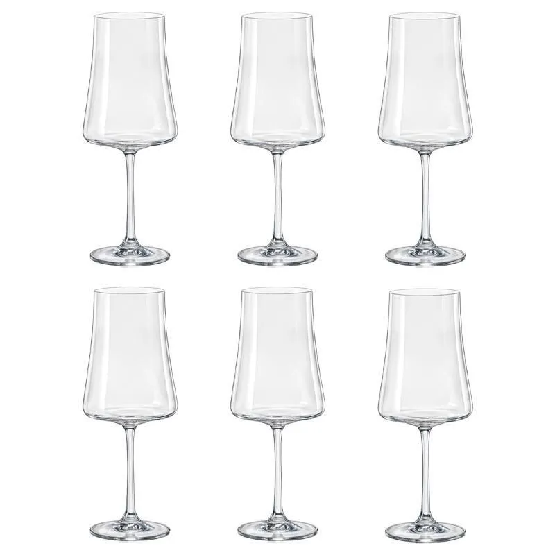 Jogo Com 12 Taças De Cristal Água 560 Ml Linha Xtra Bohemia