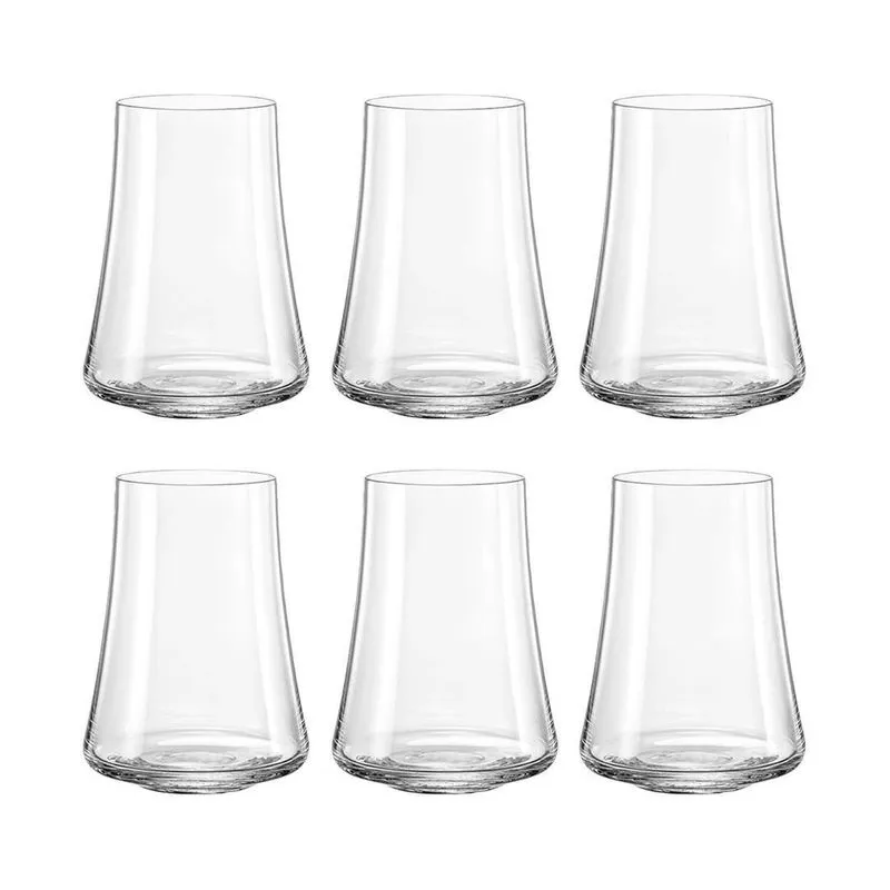 Jogo Com 12 Copos De Cristal Água 400 Ml Linha Xtra Bohemia