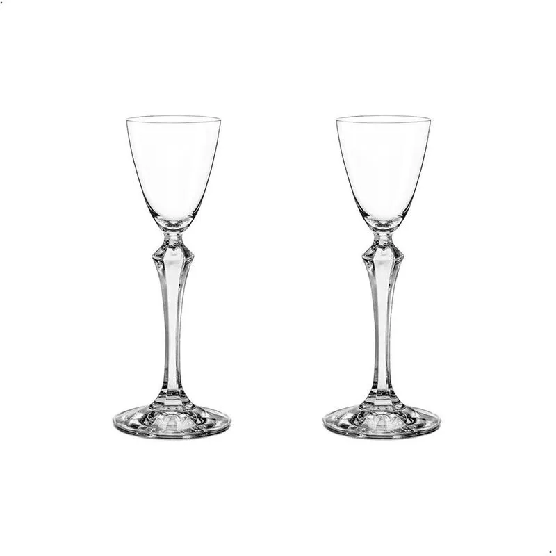 Jogo 2 Taças De Cristal Licor 70 Ml Linha Elisabeth Bohemia
