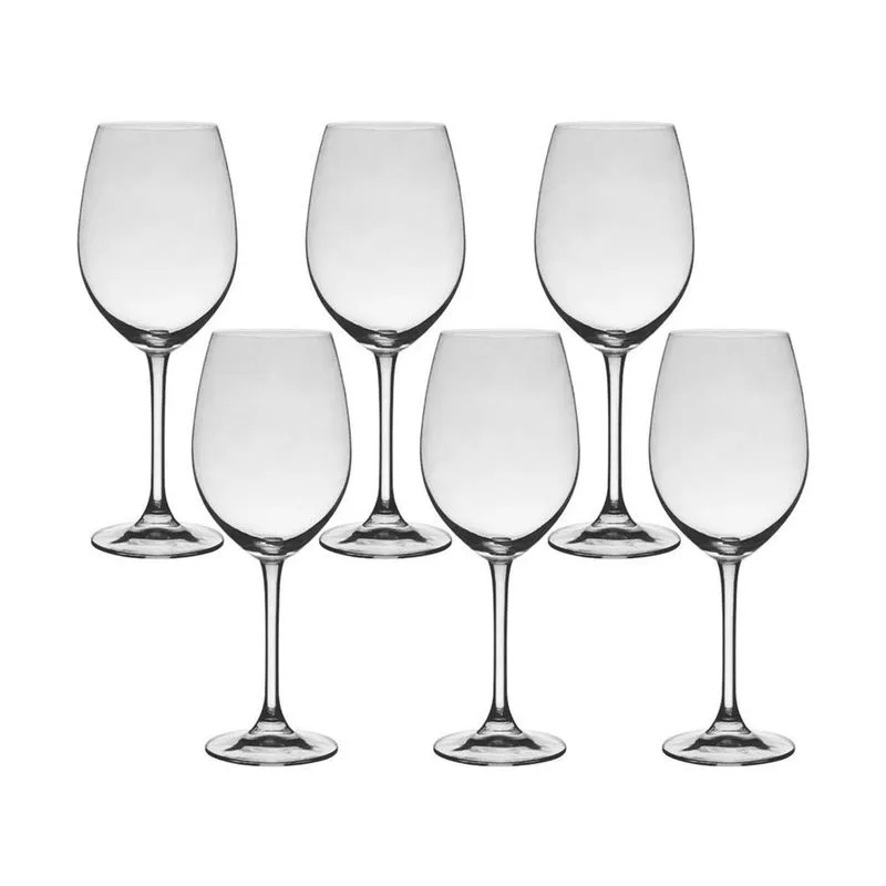 Jogo 12 Taças Cristal Vinho Bordeaux 625 Ml Flamenco Bohemia