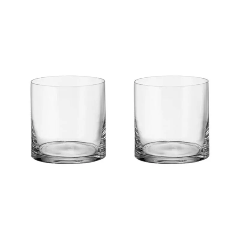 Copo Baixo De Cristal Bohemia Para Whisky 410Ml Larus 2 Pcs