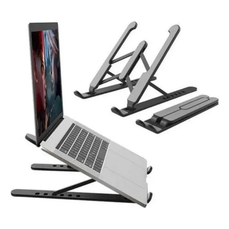 Kit 10 Unidades Suporte Ergonômico Noteboo/Tablet Dobrável