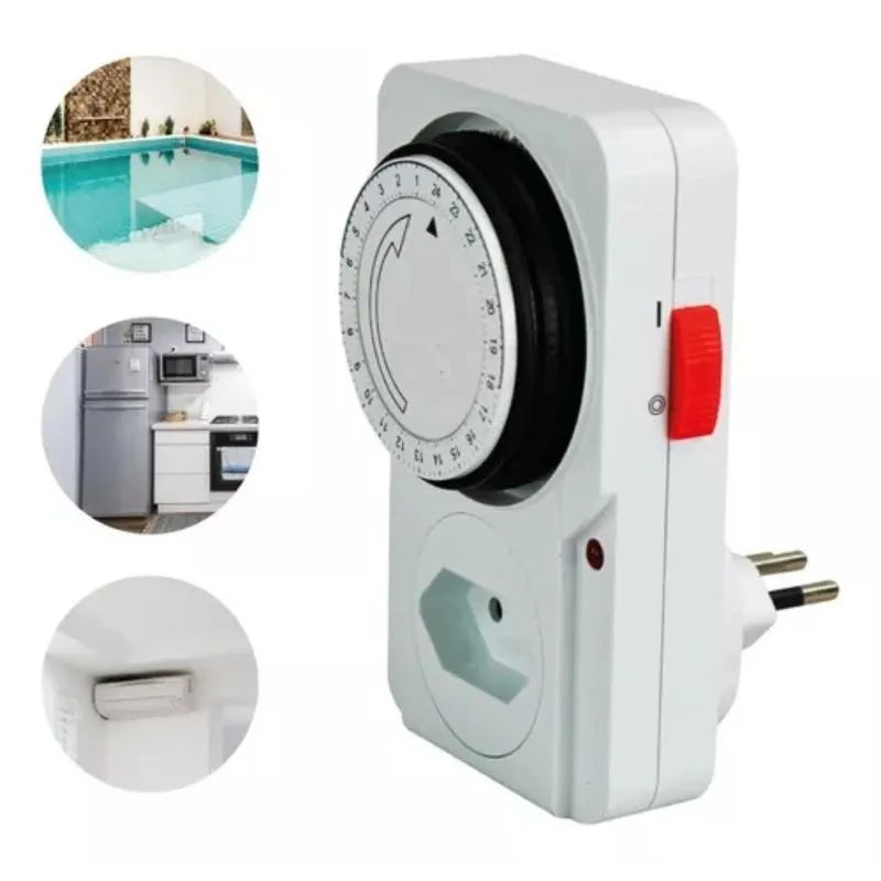 Timer Analógico 24 Horas Tensão 127v/220v - Bivolt