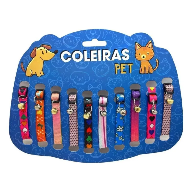Coleira Para Gato Inter Pets Cartela Com 10 Unidades Preço A