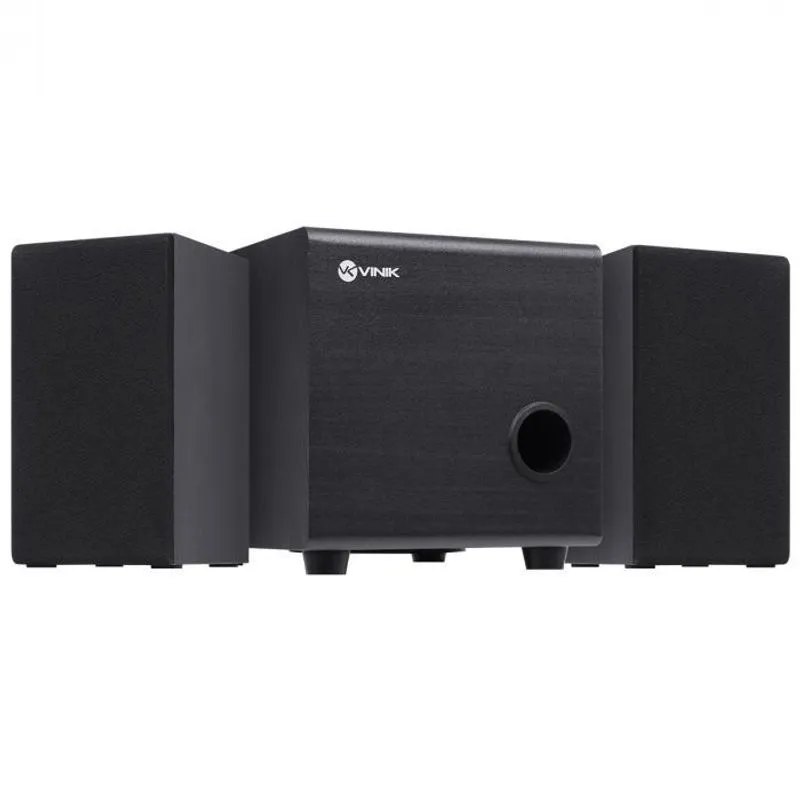 Caixa De Som Em Madeira Vinik 2.1 Tune Com Subwoofer +manual