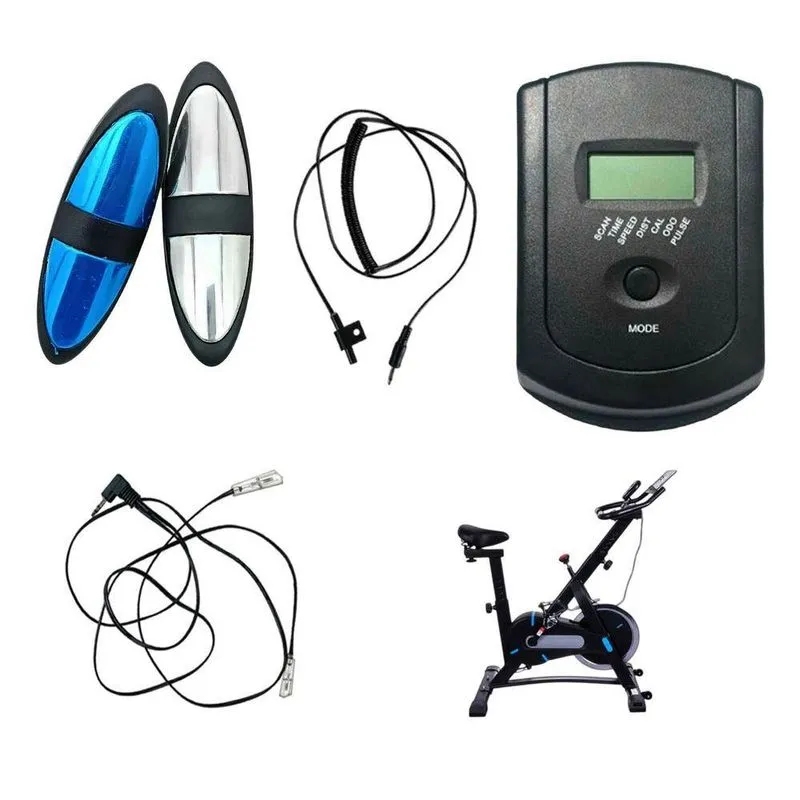 Painel Visor Lcd Sensor Cardíaco Bicicleta Spinning Preto Leva Pra Malhar