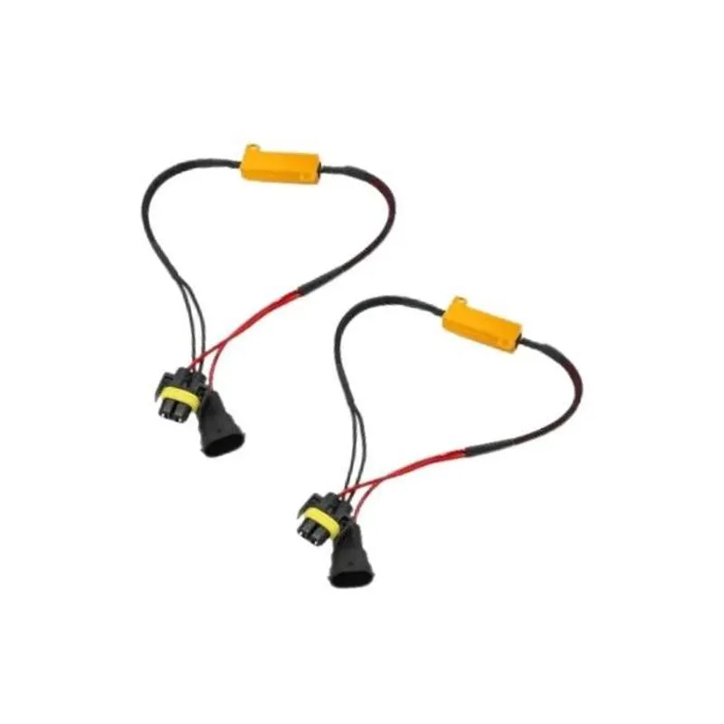 Par De Resistor De Avaria No Painel 50w Com Chicote Hb4