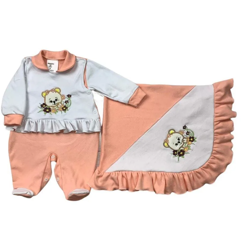 Kit Saída De Maternidade Menina Delicada Com Flores