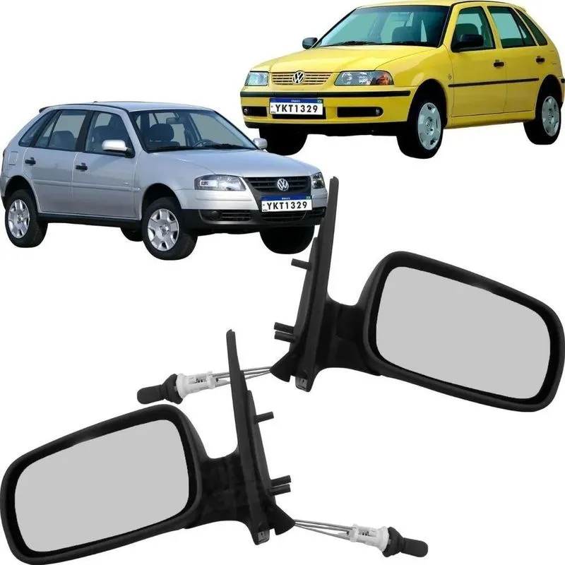 2x Par Retrovisor Manual Gol Parati Saveiro G3 G4 1999 A 200