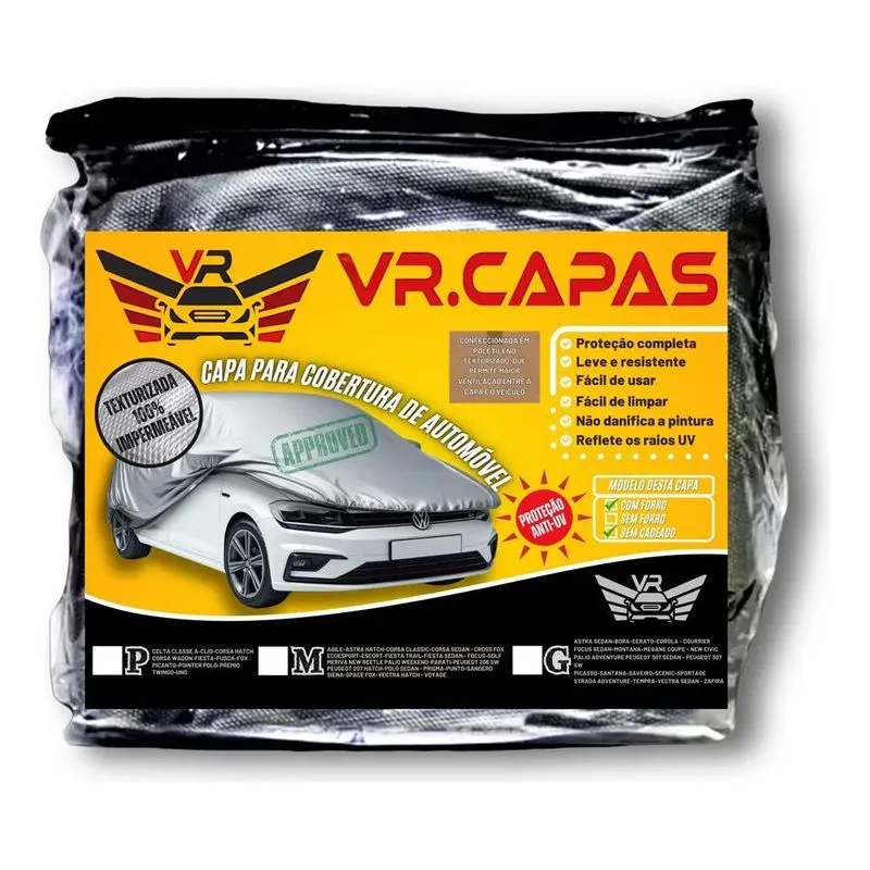 3x Capa Cobrir Carro Automotiva Protetora P M G Central/forr