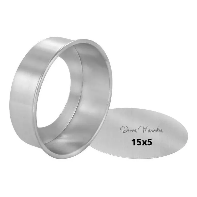 10x Forma Assadeira Bolo Torta Fundo Removivel N 15 X 5 Cm