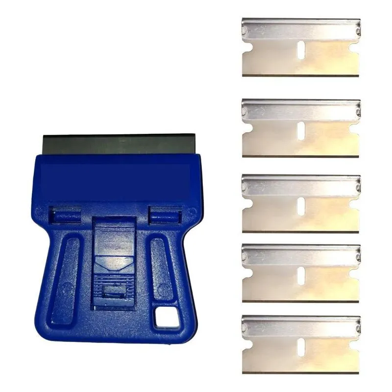 Mini Raspador Ratinho Para Insulfilm Com 5 Lâminas