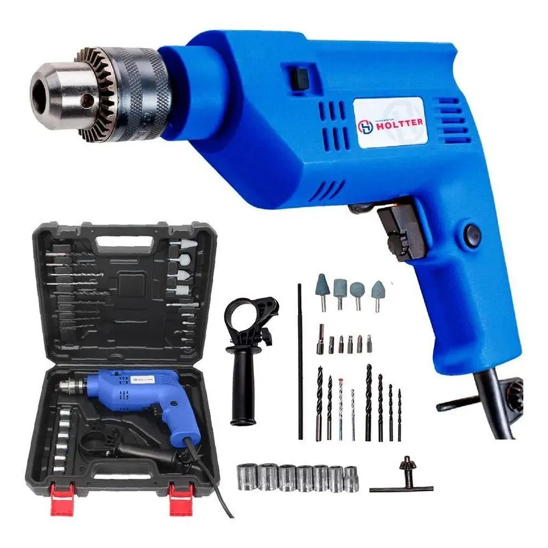 10x Furadeira Elétrica De Impacto E Parafusadeira 750w Com M