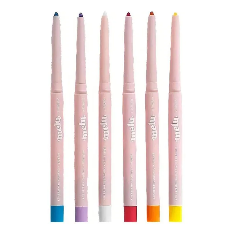 Kit Lapis Retrátil Colorido Melu Ruby Rose Efeito Ma