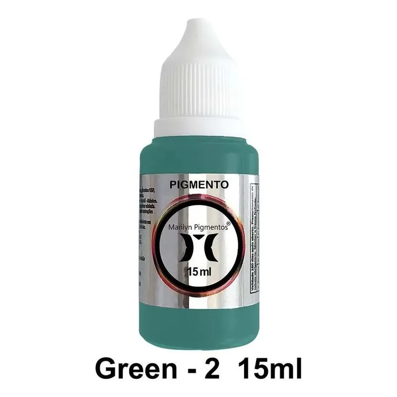 Pigmento Marilyn 15ml: Cores Vibrantes E Seguras ( - Green 2